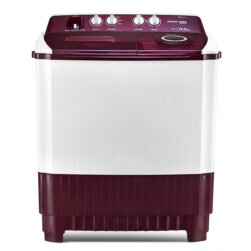 Voltas Beko 14 Kg Semi Automatic Machine Wtt140Abrt (Burgandy)