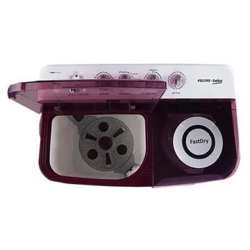 Voltas Beko 8 kg Semi-Automatic Top Loading Washing Machine (WTT80DBRT, Burgundy) 2020