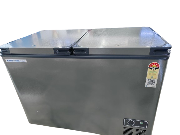 Voltas CVF360 DA5-W-PL 360 Litre 5 Star Hard Top Deep Freezer – Double Door, Energy Efficient, R290 Refrigerant