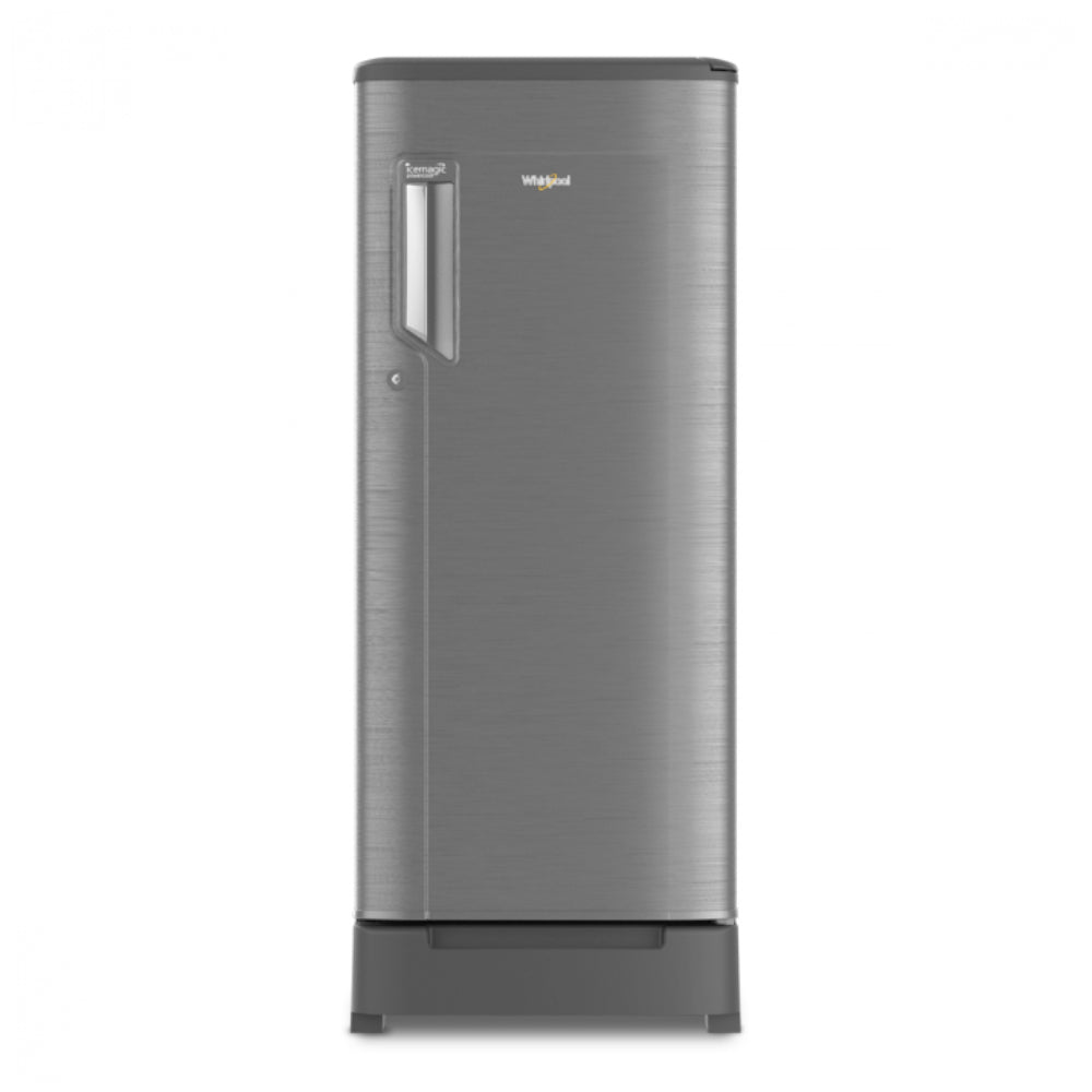 Whirlpool 184L 2 Star Single Door Refrigerator with base drawer (205 IMPC ROY 2S TITAN STEEL-Z - 73192)