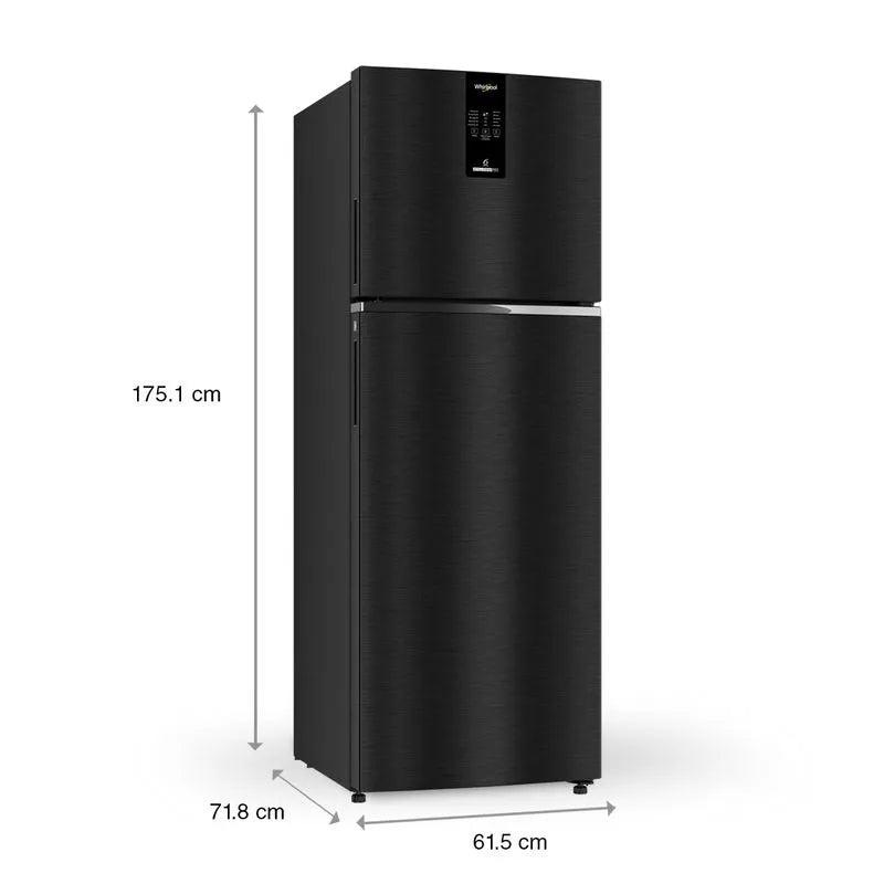 Whirlpool 327L Inverter Convertible Refrigerator (IFPRO INV CNV 375 Omega Black(2s)-TL - 21852)