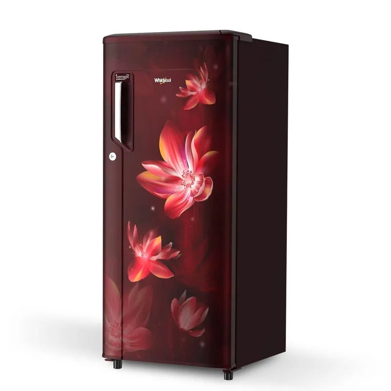Whirlpool 192 L Direct Cool Single Door 3 Star Refrigerator (Wine Flower Rain 215 IMPC PRM 3S Wine Flower Rain) (72535)
