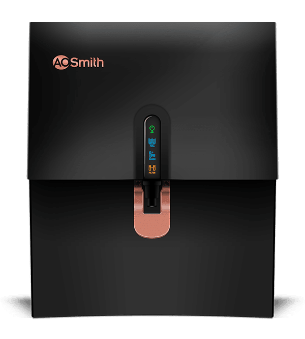 AO Smith X9 Water Purifier | RO+SCMT, Alkaline Min-Tech, 8 Stage, 5L Storage, Black