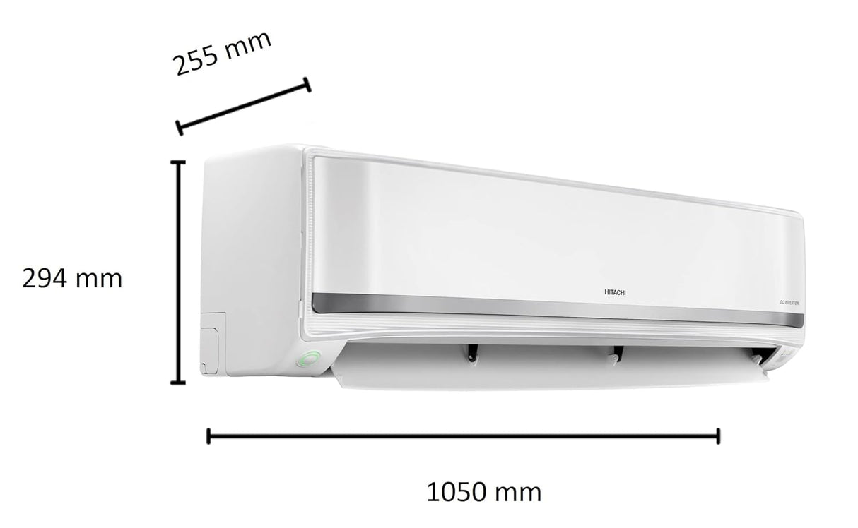 Hitachi 1.5 Ton 5 Star ice Clean Inverter Split AC (100% Copper, Dust Filter (RASY518PCAISL1)