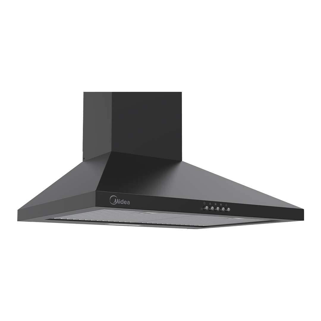Midea Kitchen Chimney with 1025 m3/hr air suction, Pyramid, 60 CM, Intelli Auto Clean, MH60A17EM26BB