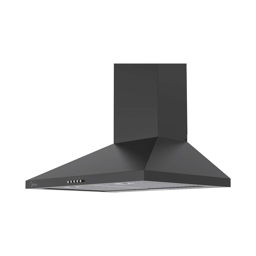 Midea Kitchen Chimney with 1025 m3/hr air suction, Pyramid, 60 CM, Intelli Auto Clean, MH60A17EM26BB