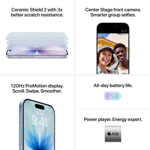 Apple iPhone 17 (256GB, Sage) | A-Series Chip | Advanced Dual Camera | Super Retina Display | 5G Smartphone