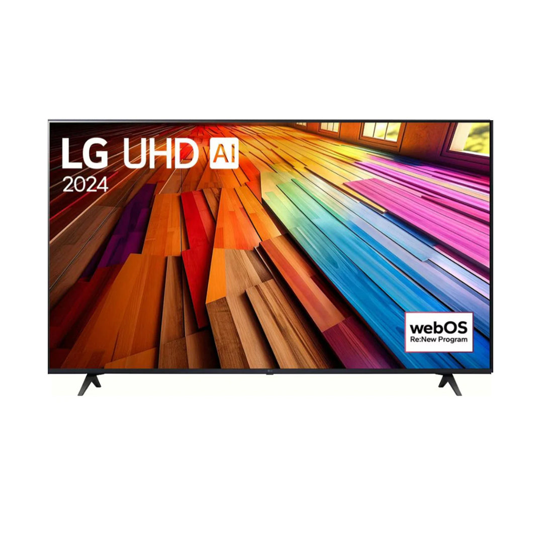 LG 55 inches 4K Ultra HD ThinQ AI 4K Upscaling α5 AI Processor 4K Gen7 WebOS with Filmmaker Mode Smart LED TV (2024 Edition, Black)( 55UT80406LA)