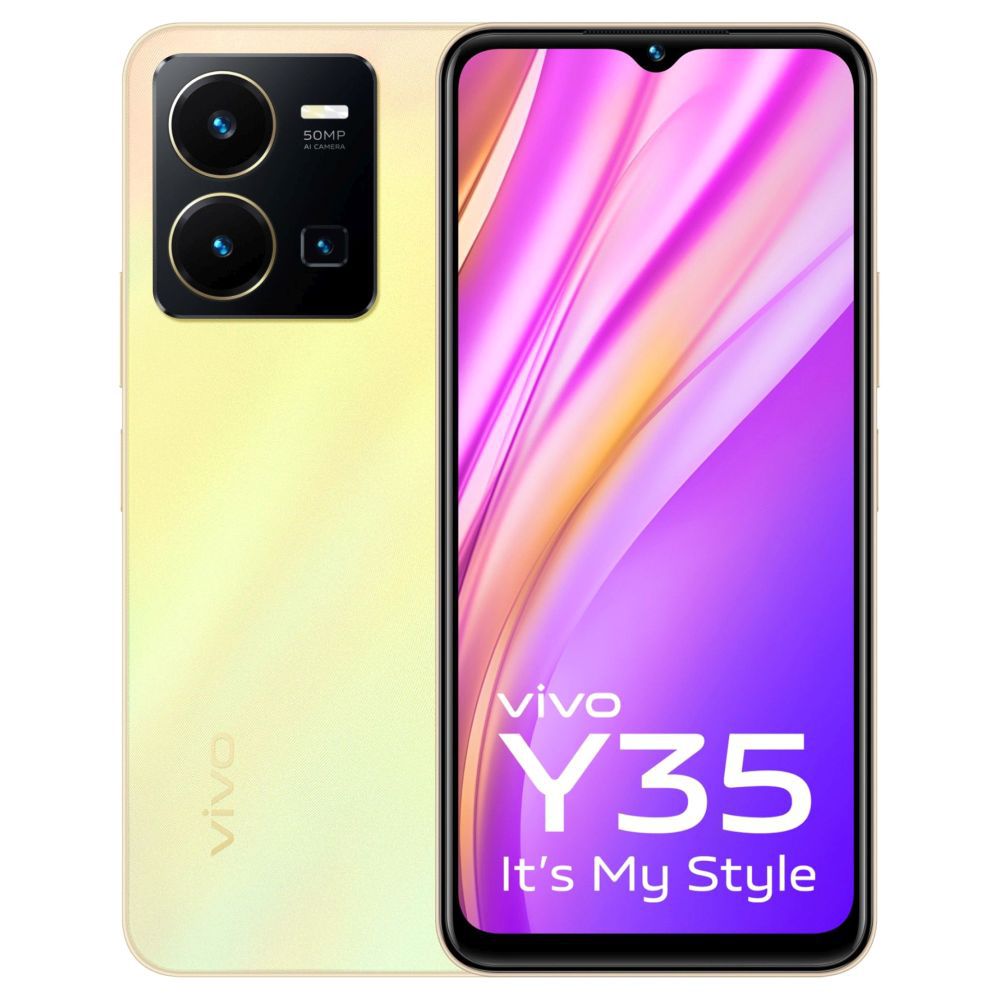 Vivo Y35: Dawn Gold, 8GB RAM, 128GB Storage