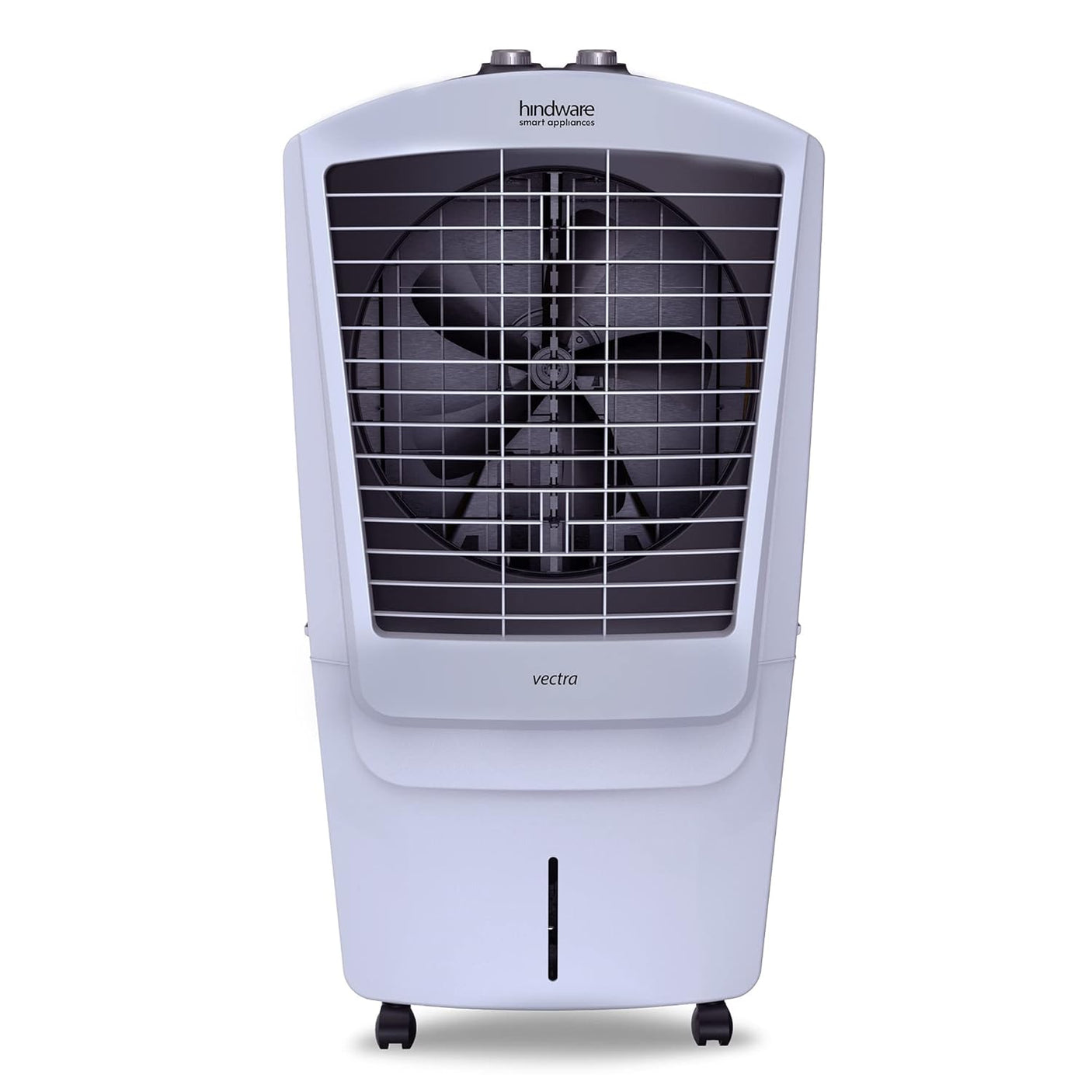 Hindware Smart Appliances Vectra 75L Desert Air Cooler with Very High Air Delivery, Honeycomb Pads, motorized air flow control, Castor wheels & Inverter Compatible (Black & Off White)