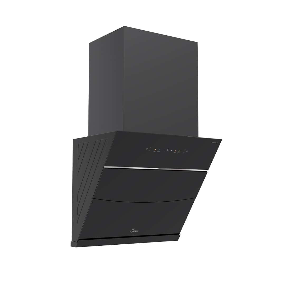 Midea Kitchen Chimney with 1800 m3/hr air suction, Slant, BLDC Motor, 60 CM with WiFi, Intelli Auto Clean, Multi Speed Control, MH60J63ET25BF