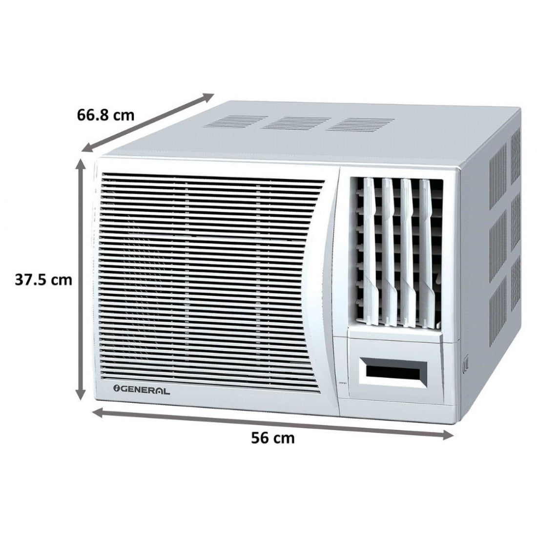 OGENERAL 0.8 TON 3 STAR WINDOW AC AMGB09BBWA-B,2025