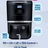 KENT Grand Star-B RO+UV+UF+TDS Control+UV In-tank, and Zero Water Wastage Technology black