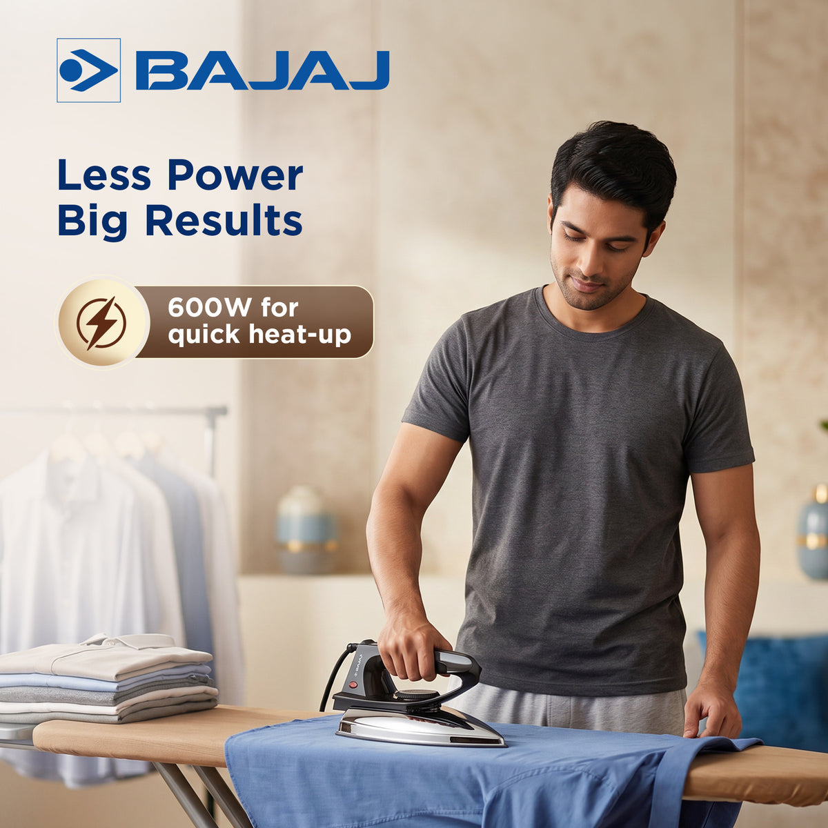 Bajaj DX-2 dry iron side view