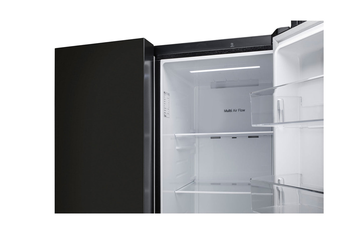 LG 650L Side-by-Side Refrigerator, Convertible, Multi-Air Flow Western Black, 3 Star GL-B257JWB3