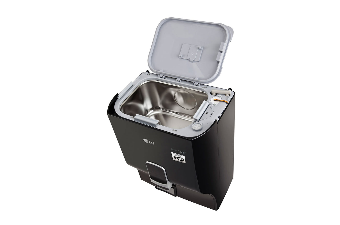 LG 8L RO Water Purifier, Stainless Steel Tank, Digital Sterilizing Care, Solid Black WW132NF