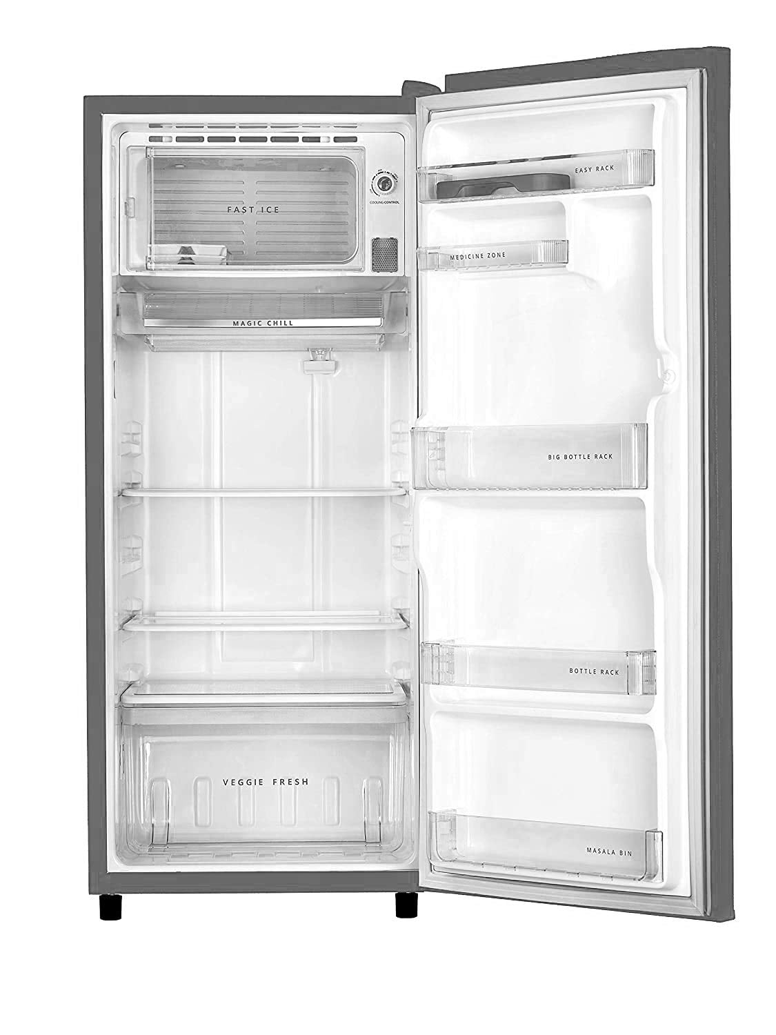 Whirlpool 192L 3-Star Icemagic Pro  Single-Door Fridge (Steel) (215 IMPRO PRM 3S COOL ILLUSIA-Z - 72568)