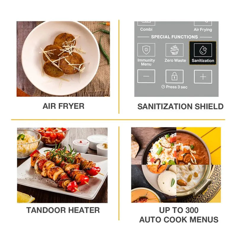 Whirlpool 29L Convection Microwave (Air-Fry, Bake, Rotisserie) (W.POOL MW 50056)