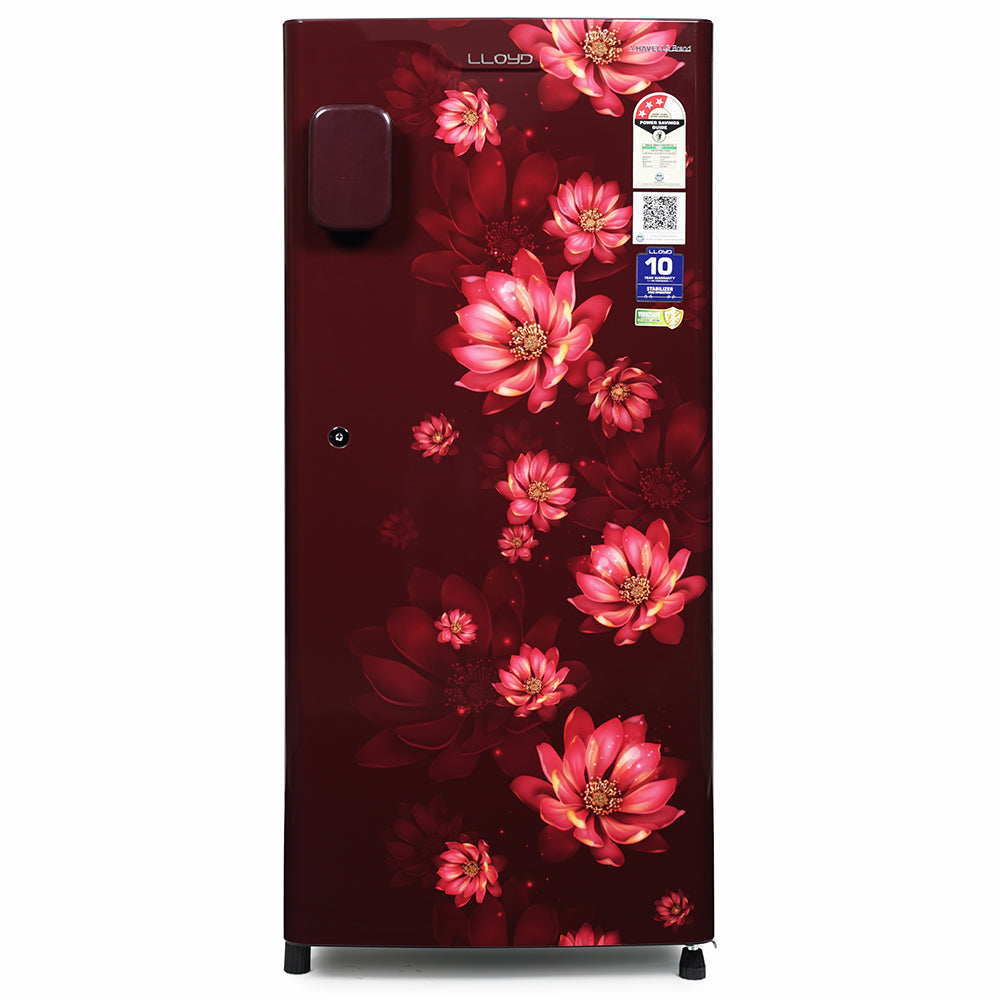 LLYOD Direct Cool Refrigerator 178 L Floret Wine (GLDC192SFWT4JC)