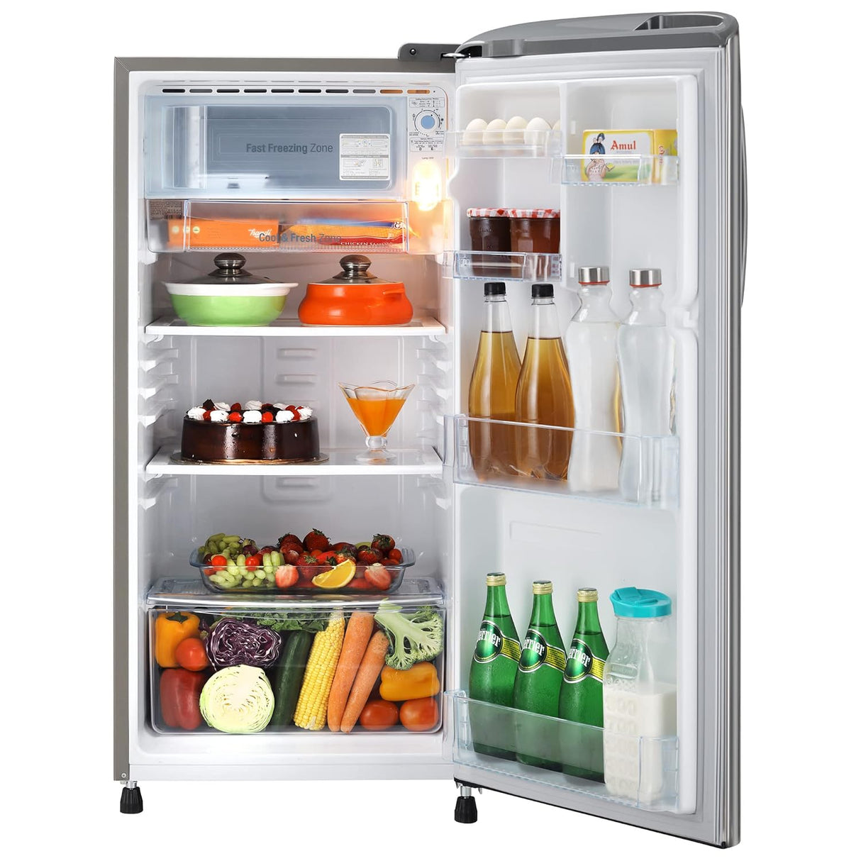 LG Single Door Fridge: 185L, 3 Star, Fast Ice Making - Stylish and Efficient