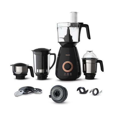 Philips 3-in-1 Mixer Grinder: 750W - Mixer, Juicer, Food Processor with 4 Jars.