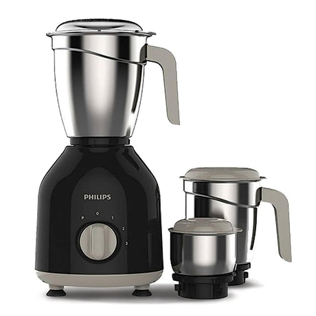Philips Mixer Grinder HL7756/00: Black, powerful 750W kitchen essential.