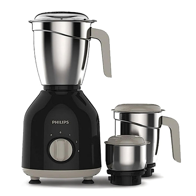 Philips Mixer Grinder HL7756/00: Black, powerful 750W kitchen essential.