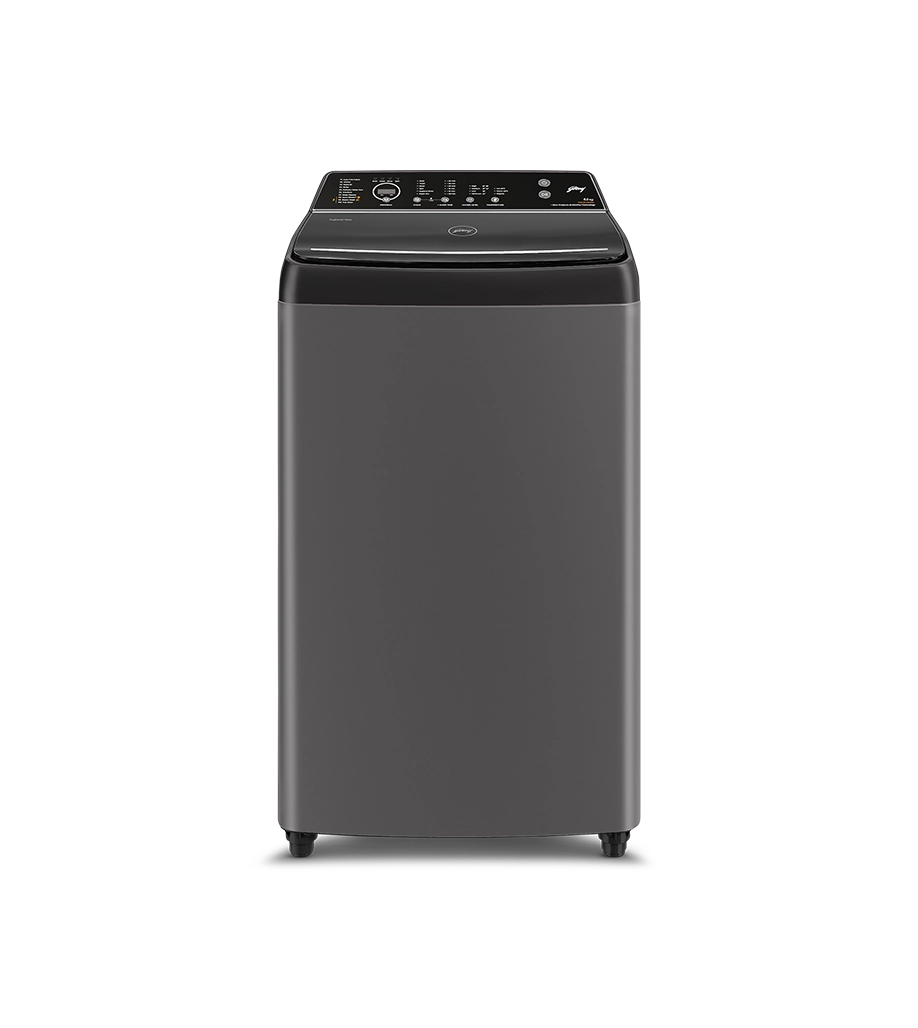 Godrej 8 kg 5 Star Fully Automatic Top Load Washing Machine With Built In Heater (WTEON VLVT 80 5.0 FDTS MTBK, Metallic Black)