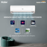 Haier 1.6 Ton 4 Star Inverter Split AC (Copper, Convertible 7 in 1 Cooling Modes, Antibacterial Filter,(HS19K-PYFR4BN), White)