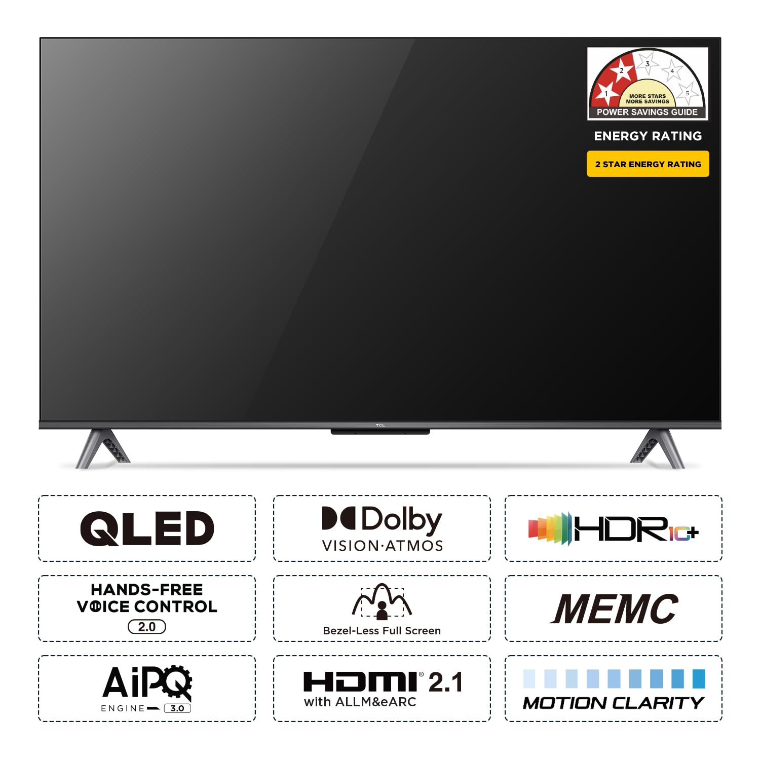 TCL 108 cm (43 inches) 4K Ultra HD Smart QLED Google TV 43C645