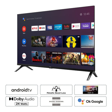 TCL S Series 83 cm (32 inch) HD Ready LED Smart Android TV with HDR 10 Support, Black (32S5403A)