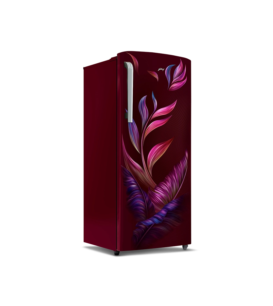 Godrej 268 L 3 Star Turbo Cooling Technology Ensuring Faster Cooling Direct Cool Single Door Refrigerator With Advanced Inverter Technology (RD EMARVEL 290C THI FU WN, Fusion Wine)