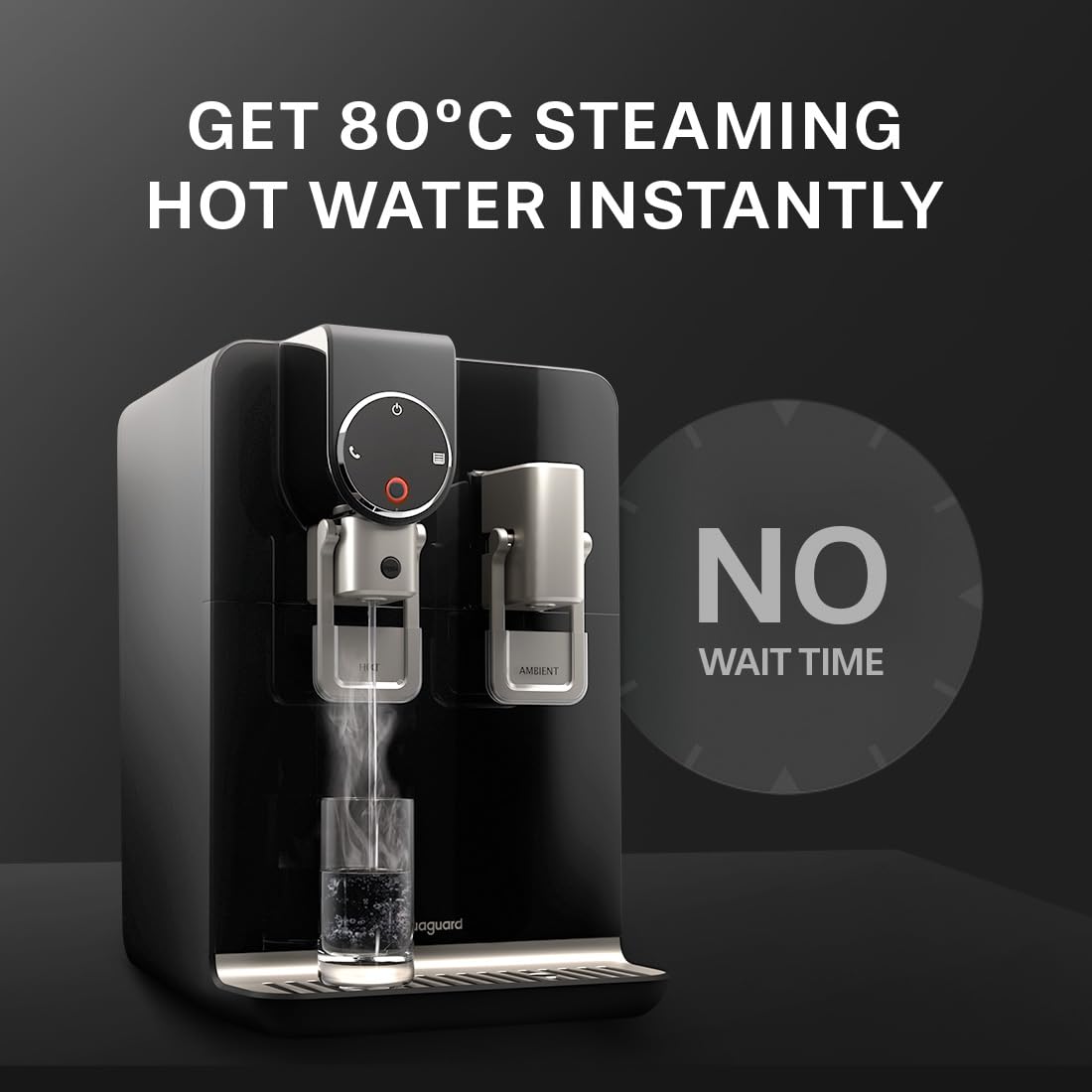 Aquaguard Blaze Insta Hot & Ambient 9-Stage RO, Dual Stainless Steel Tank Water Purifier | RO+UV+Active Copper Tech | Taste Adjuster | Upto 60% Water Savings | Suitable for all Water Sources