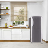 LG 205 L 4 Star Inverter Direct Cool Single Door Refrigerator (GL-B221APZY, Shiny Steel, 2023 Model)