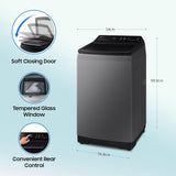 Bubble Storm Washer: Samsung 8kg with innovative cleaning technology.