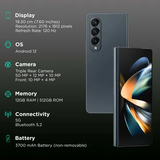 Premium Smartphone: Elevate your mobile experience with the SAMSUNG Galaxy Z Fold4 5G in Gray Green.