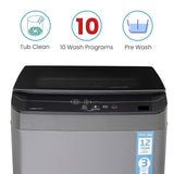 Voltas Beko 9.0 kg 5 Star Fully-Automatic Top Loading Washing Machine (WTL90UPGB, Gray)