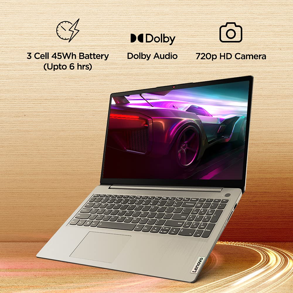 Lenovo IdeaPad Slim 3 Intel Core i3-1115G4 11th Gen 15.6" (39.62cm) FHD Laptop (8GB/512GB SSD/Win 11/Office 2021/Arctic Grey/1.65Kg), 82H803W7IN