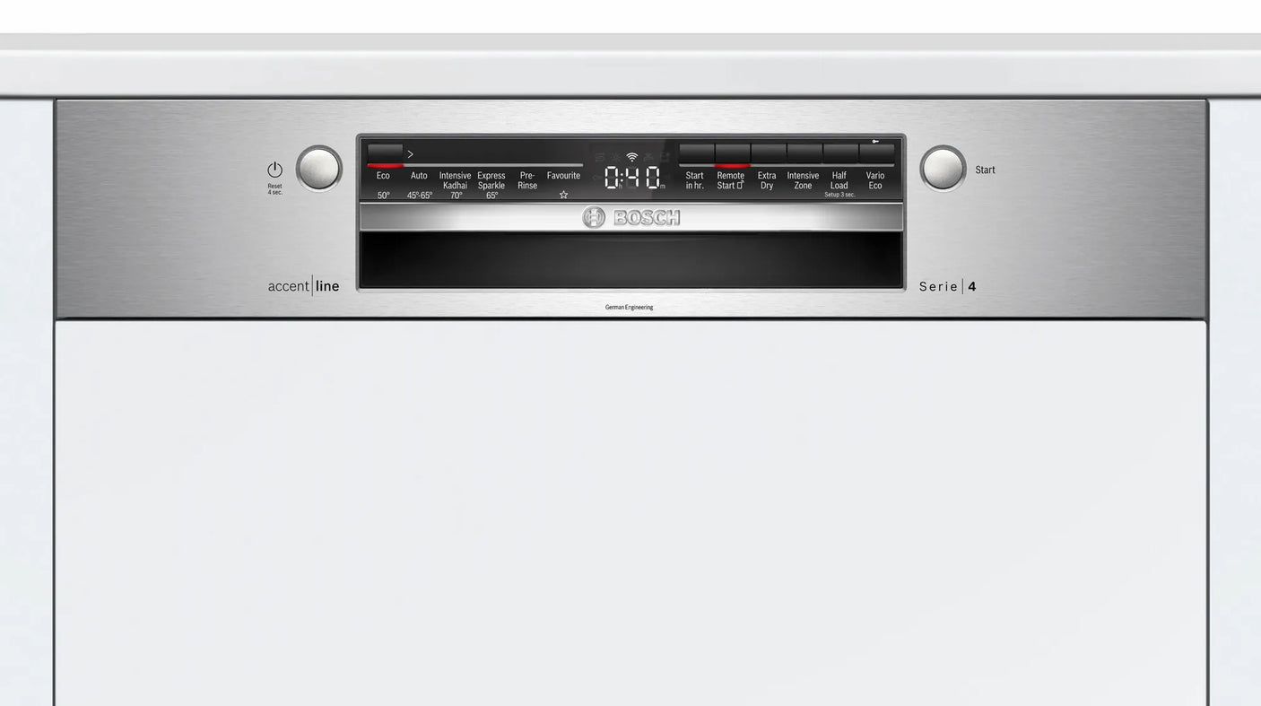 Bosch Serie | 4 semi-integrated In Built dishwasher 60 cm Stainless steel SMI4IVS00I