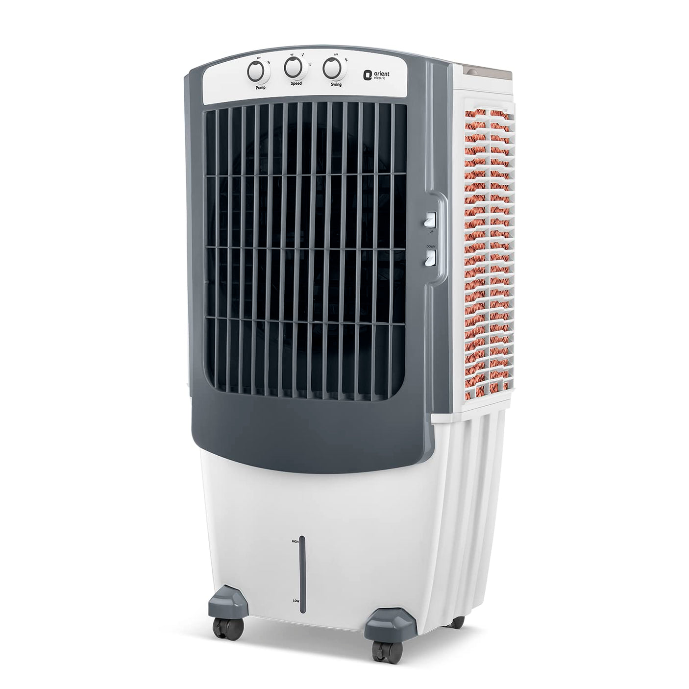 Orient Electric Titan 100L Desert Air Cooler with Honeycomb Pads with 18 inch Aluminium fan blade (White)