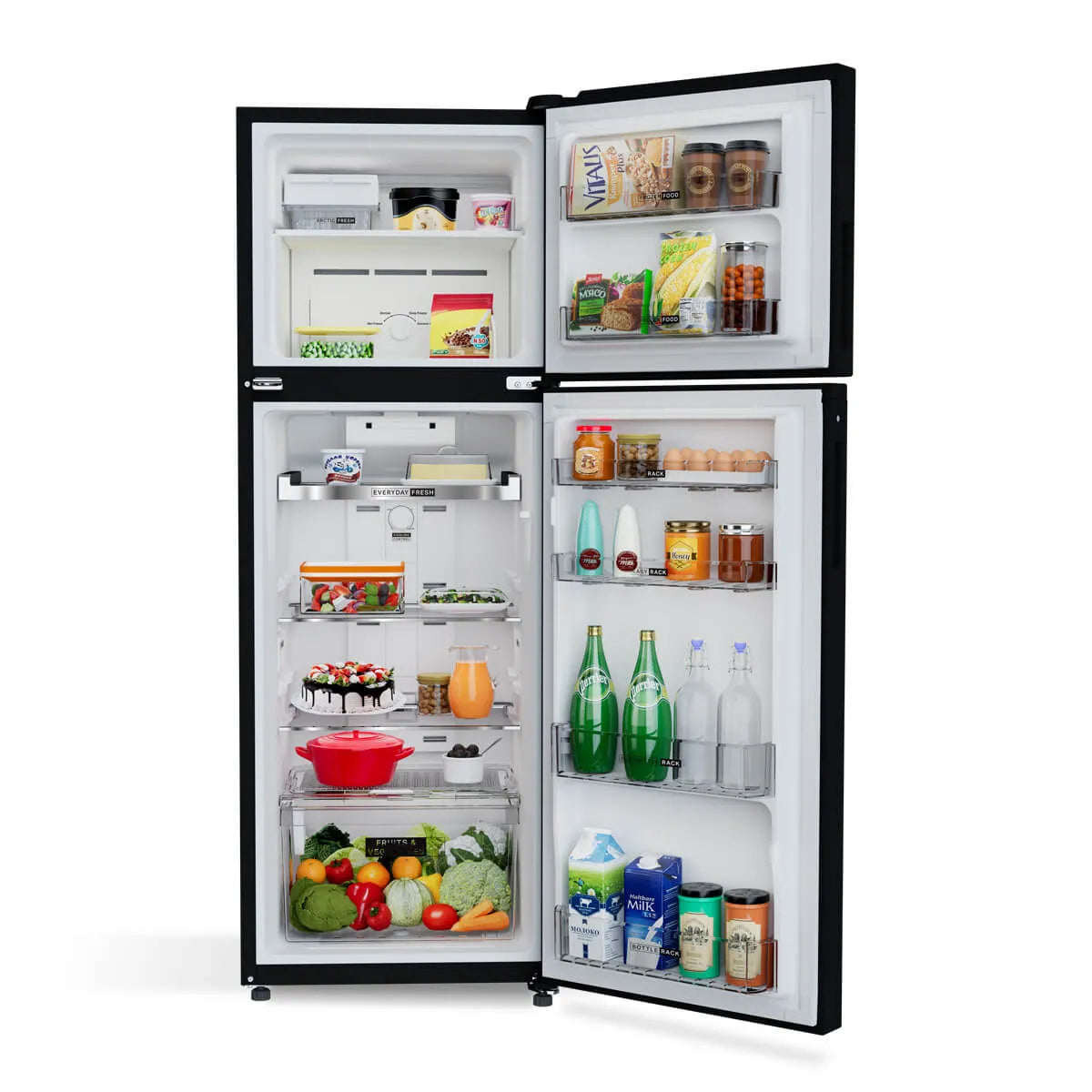 Whirlpool Neofresh 235L 2 Star Glass Finish Frost Free Double-Door Refrigerator (22052)