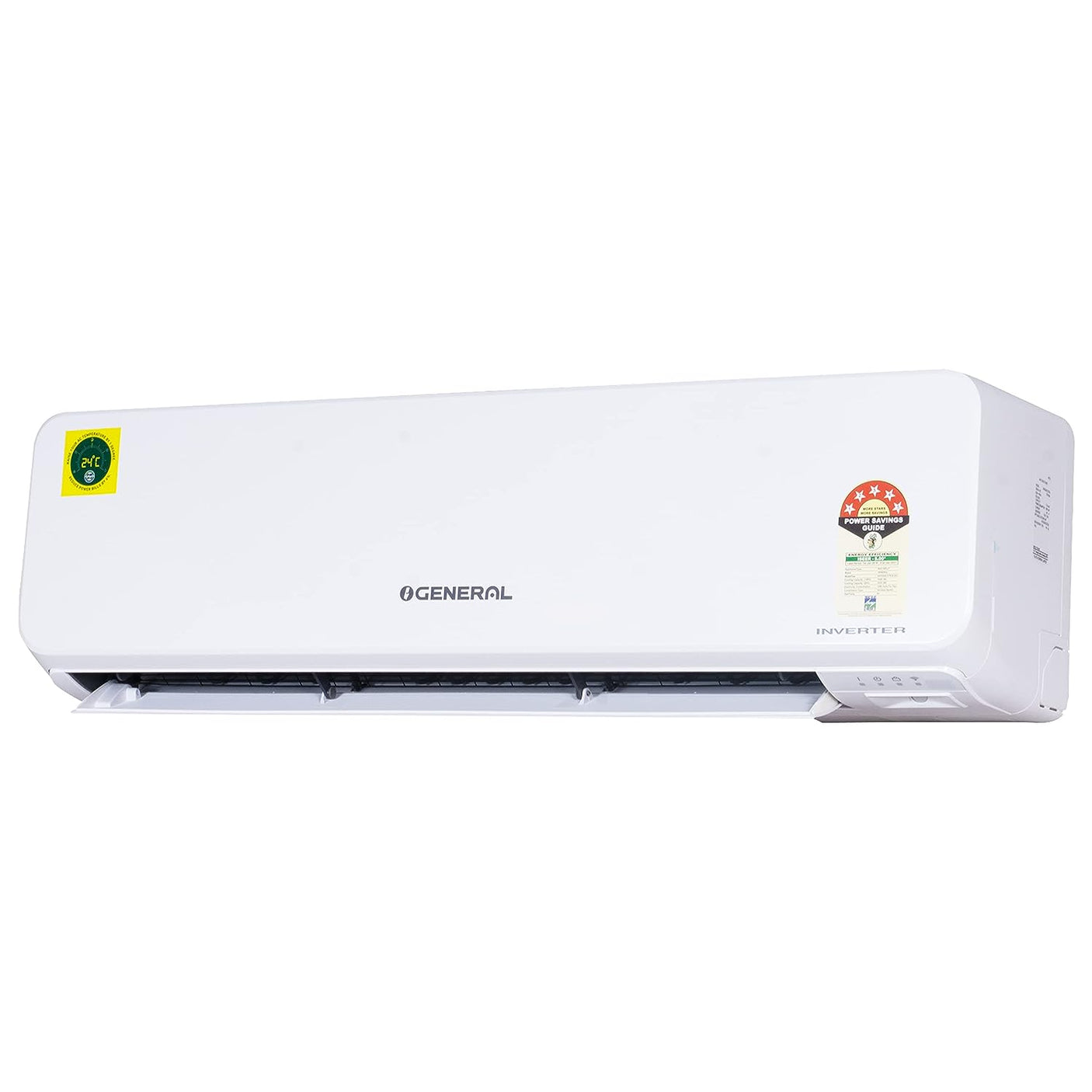 O General 2 Ton 5 Star Inverter Split AC - ASGG24CGTB-B, White