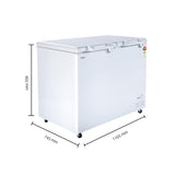 Haier 310 Ltr-5 STAR Rating, Double Door Convertible Deep Freezer with 5 Side Cooling (White, HFC-320DM5)