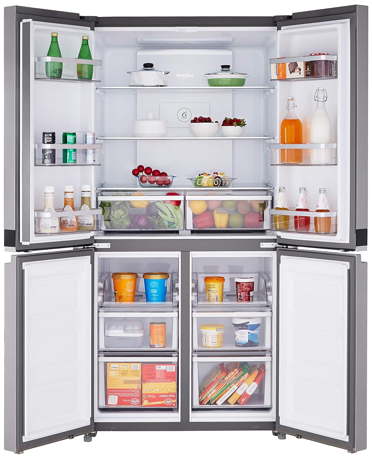 Whirlpool 677 L Inverter Frost-Free Multi-Door Refrigerator (WS QUATRO ...