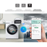 Samsung 12 kg, 5 star, Eco Bubble Technology, AI Control , Wi-Fi, Digital Inverter Motor, Fully-Automatic Front Load Washing Machine Appliance (WW12T504DAB/TL, Hygiene Steam, Black Caviar)