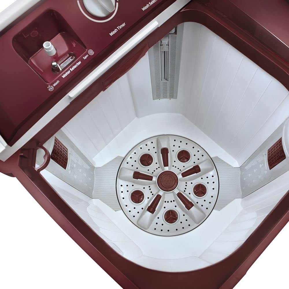 Voltas Beko 12 kg Semi Automatic Washing Machine (Burgundy) WTT120ABRT