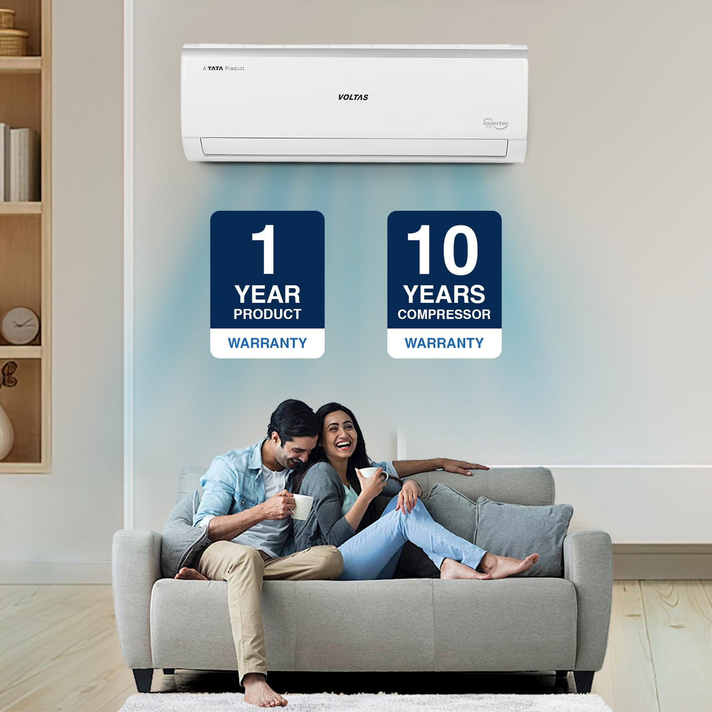 Voltas 1.0 Ton 3 Star Split Air Conditioner 123V Vectra Elite