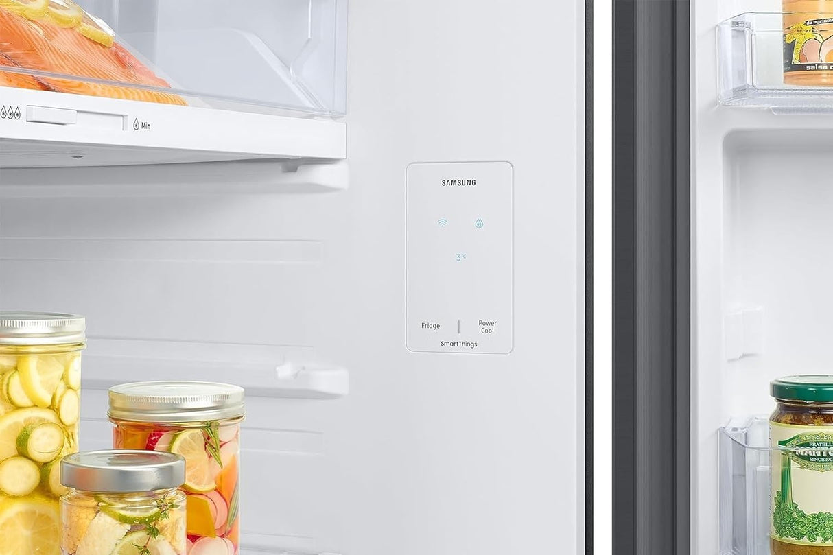 Samsung 465 L, Optimal Fresh+, Digital Inverter, Frost Free Double Door WiFi Embedded Refrigerator (RT51CG662AB1TL, Black Matt, 2023 Model)