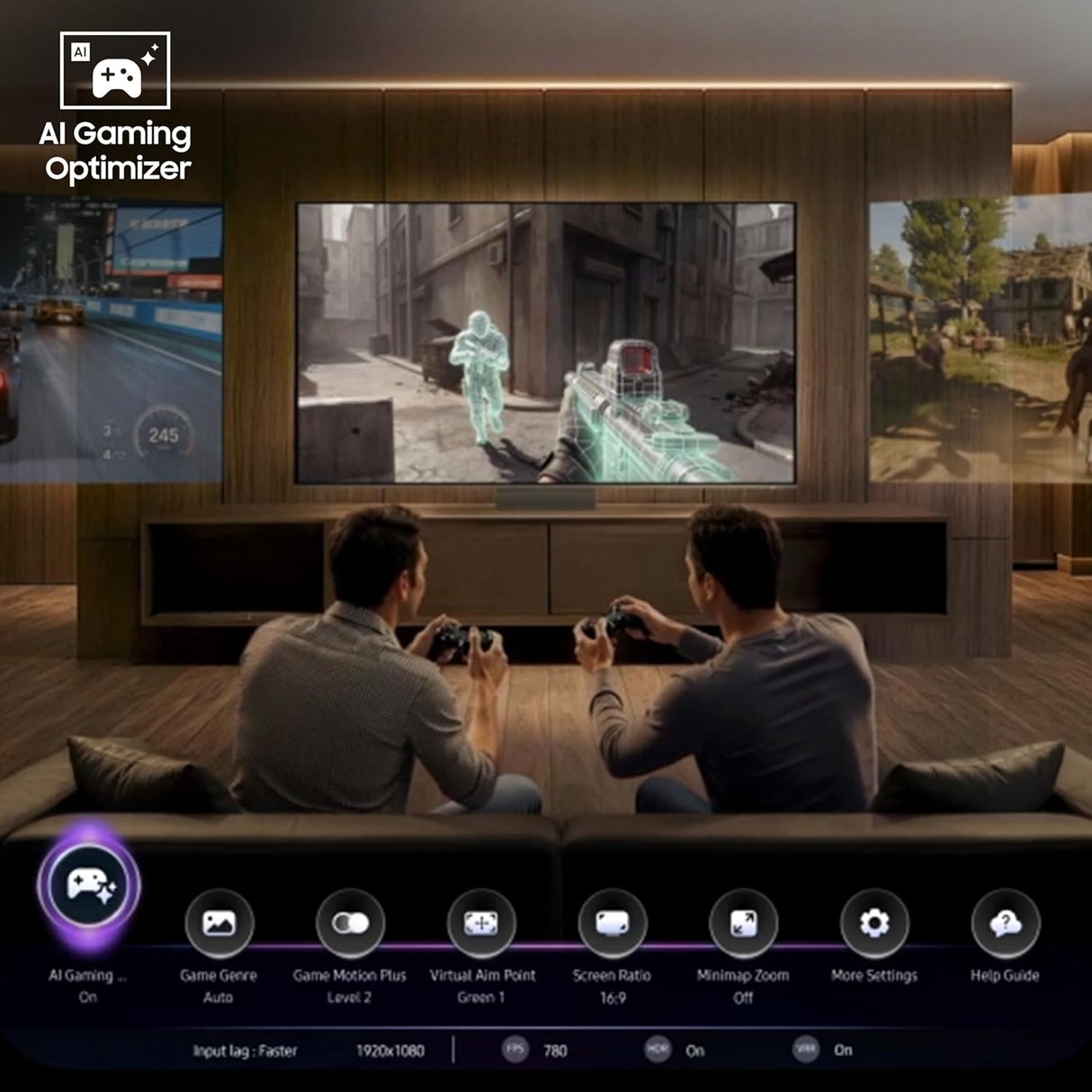 Samsung 139 cm (55 Inch) Mini LED 4K Vision AI Smart TV UA55M80HAULXL | Quantum HDR | AI Processor | Smart Hub | Dolby Audio | Motion Xcelerator | Voice Assist | Wi-Fi | Gaming Ready