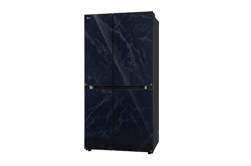 LG 650L 3 Star Side-by-Side Convertible Refrigerator with Multi-Air Flow & Smart Diagnosis™, Ultra Glam Black (GL-B257DUB3)